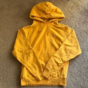 Yellow Champion Reverse-Weave Hoodie